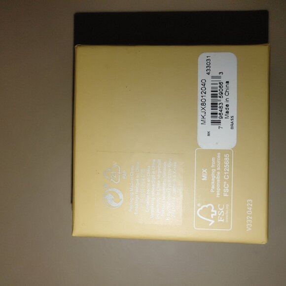 Michael Kors MK Logo Design Stud Kors Earrings In Original Box Silver tone - Picture 12 of 13